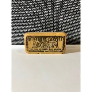 Vintage Art Gum Eraser by Faber-Castell "Fine‎ Dry Cleaner and Eraser"